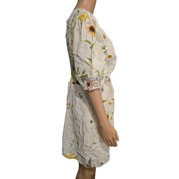 H&M Floral Print Dress with Cutouts Size Large NWOT - Picture 3 of 6